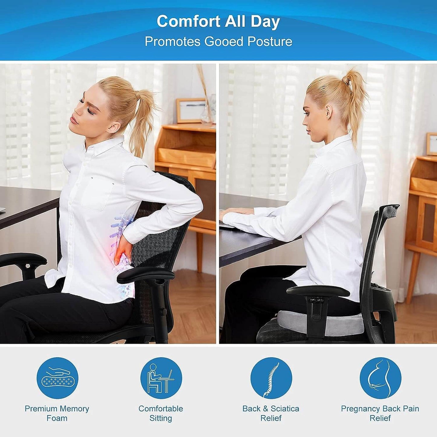 Orthopaedic seat cushion