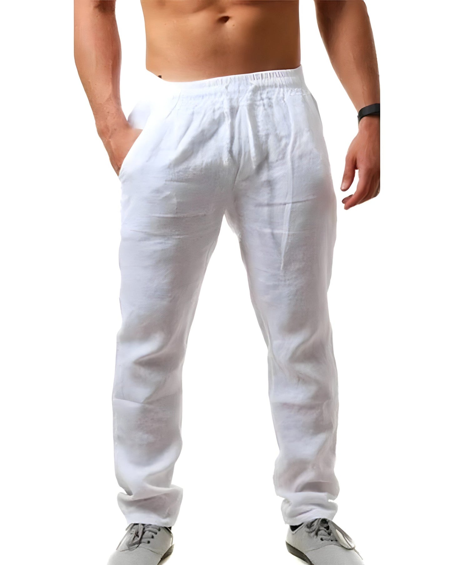 Men's Casual Linen Trousers