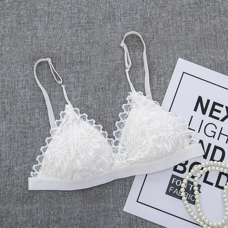 Women Floral Lace Bra