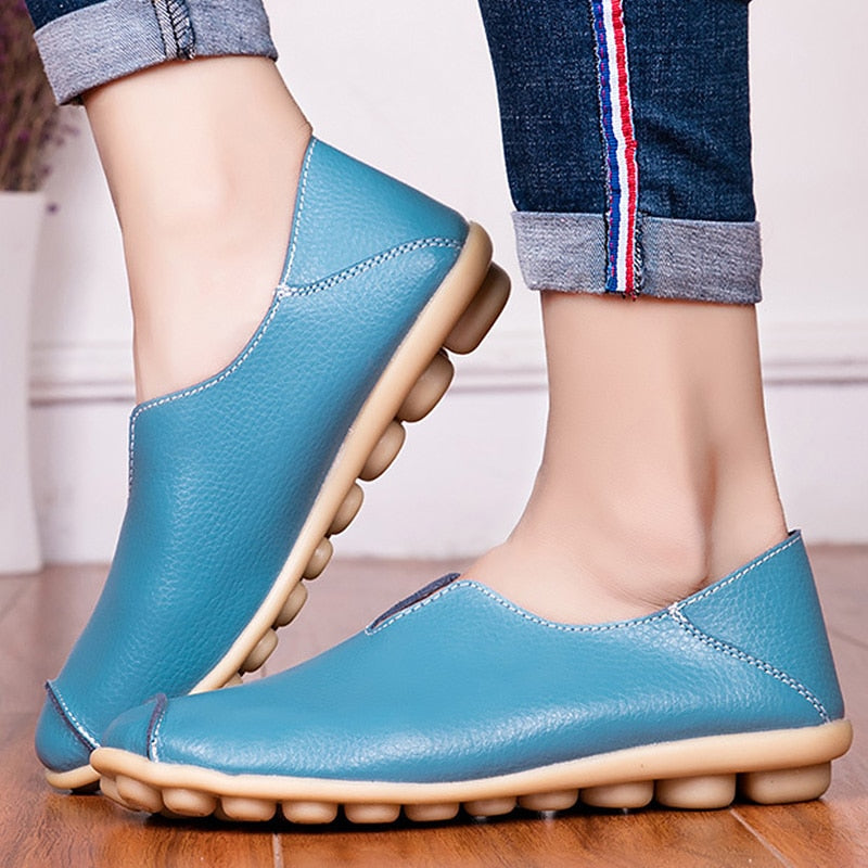 Women leather shoes