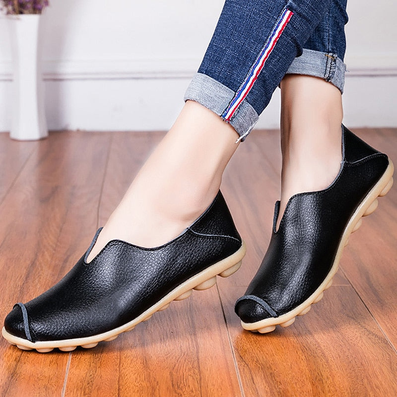 Women leather shoes