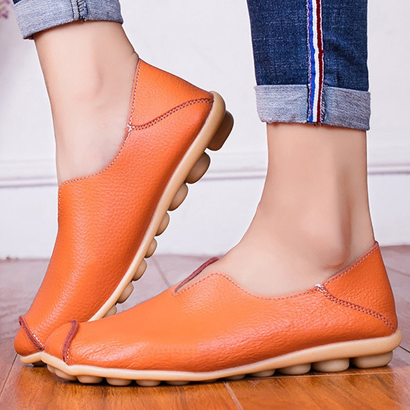 Women leather shoes