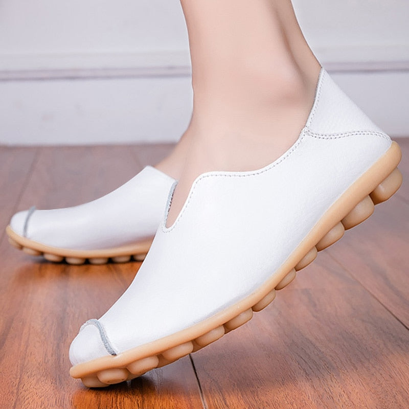 Women leather shoes