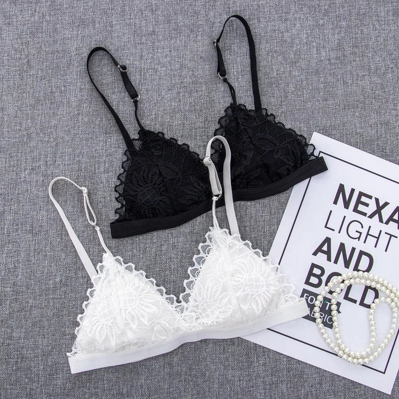 Women Floral Lace Bra