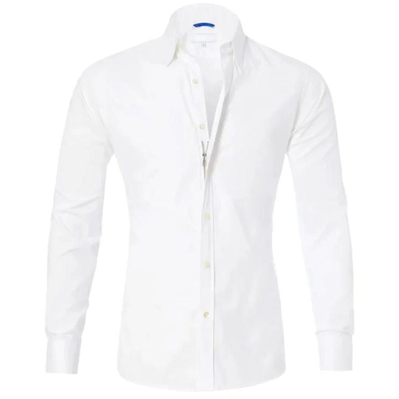 Wrinkle-free Shirt With Zipper