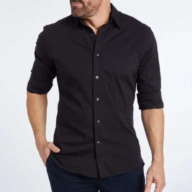 Wrinkle-free Shirt With Zipper