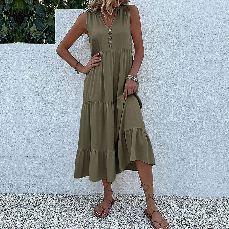 Loose Beach Midi Dress