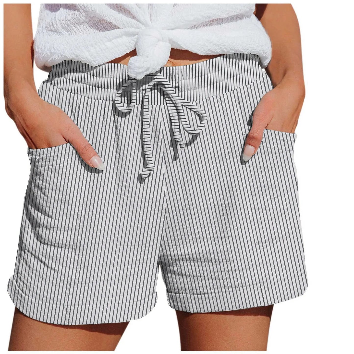 Striped Women's Summer Shorts