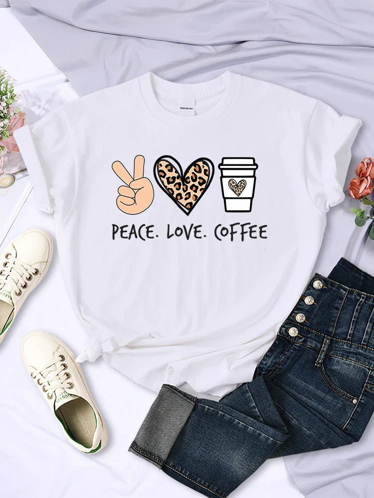 Peace Love Coffee Tee