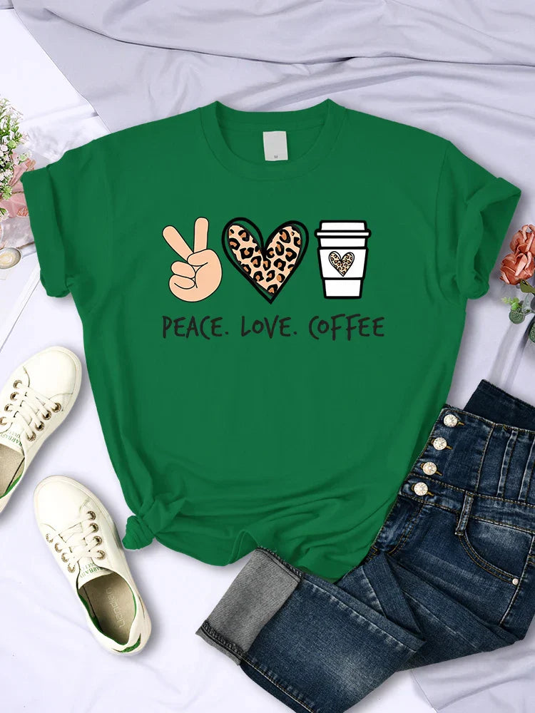 Peace Love Coffee Tee
