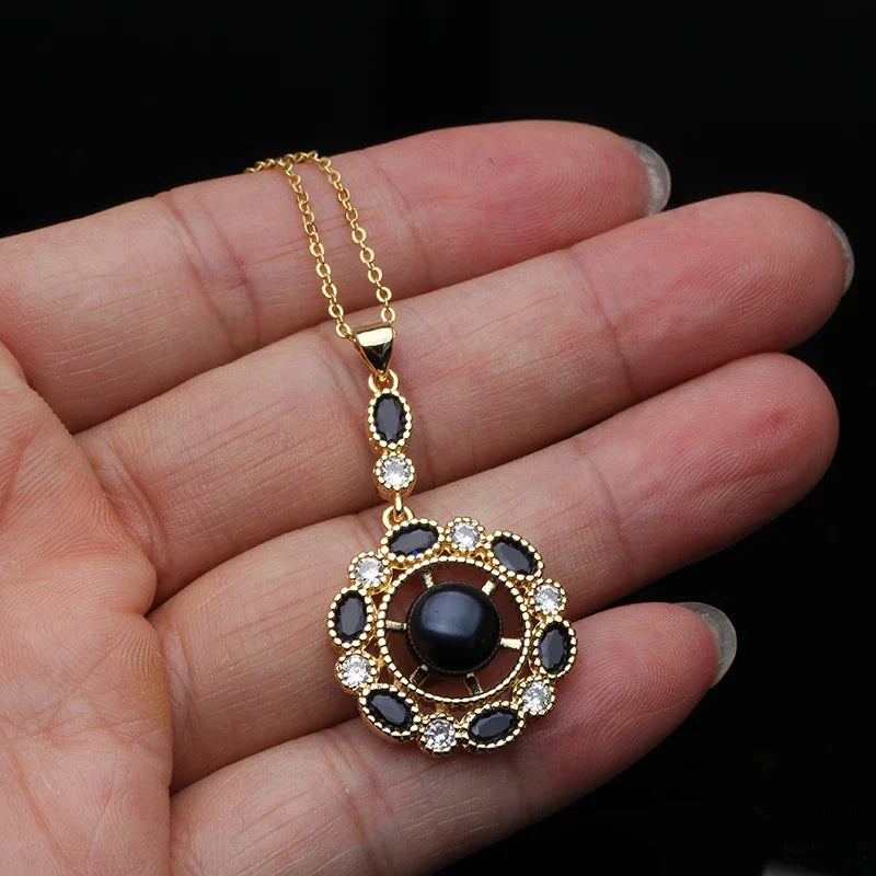 Black Gold Pearl Pendant