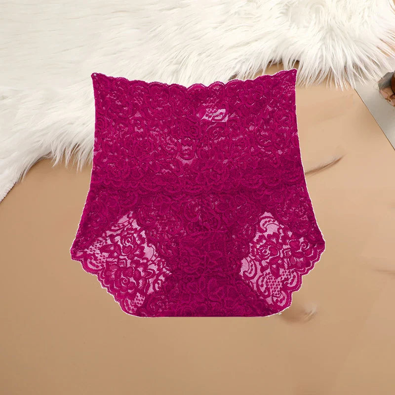 Sexy High-Rise Lace Briefs