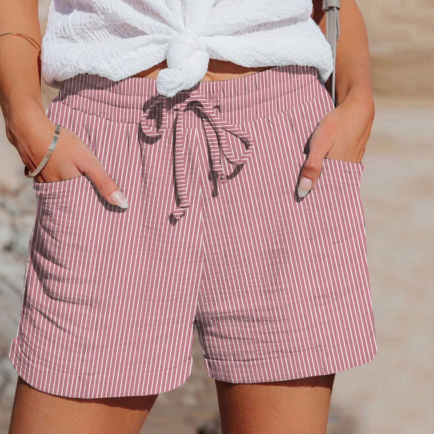 Striped Women's Summer Shorts