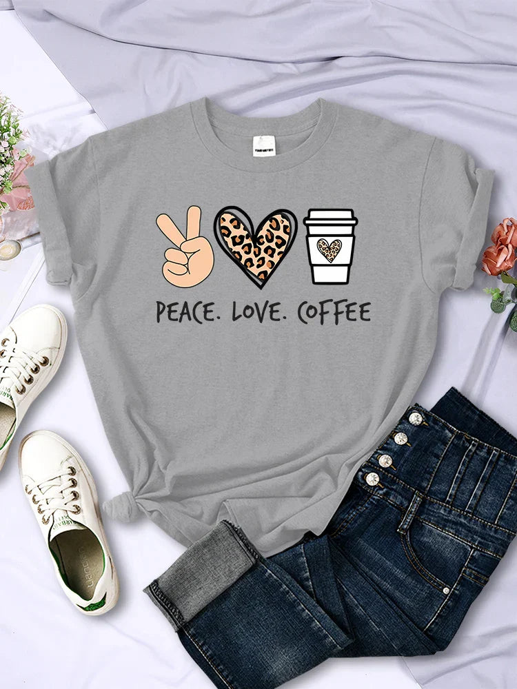 Peace Love Coffee Tee