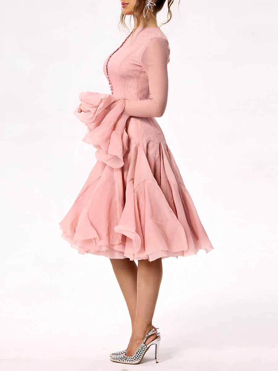 Long Sleeve Cinching Dress