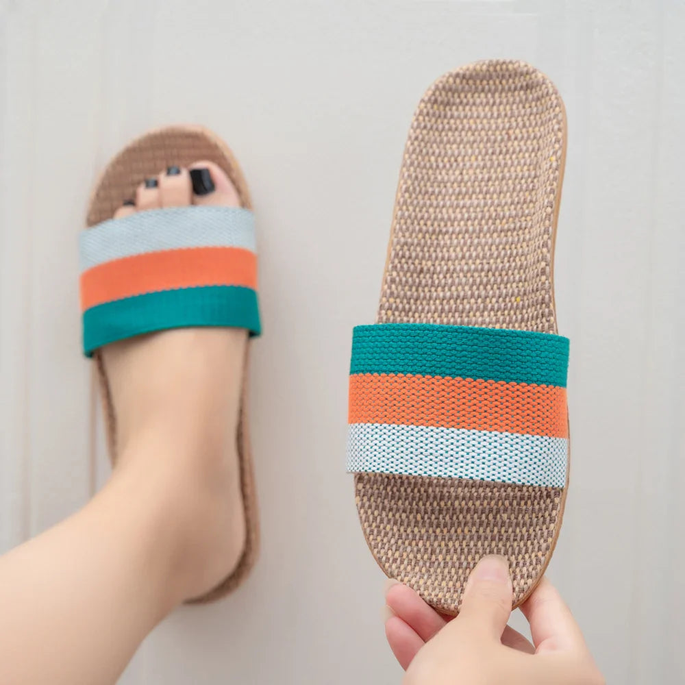 Women’s Linen Indoor Slippers