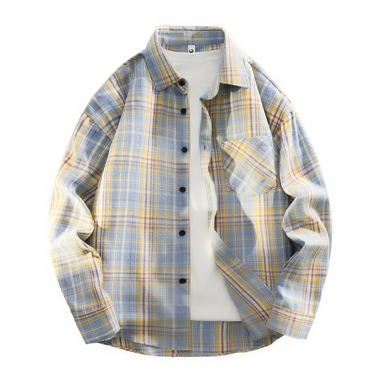 Spring Plaid Casual Shirt