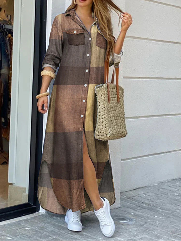 Autumn Leopard Party Dress