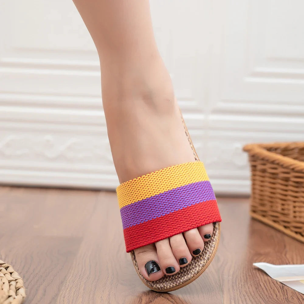 Women’s Linen Indoor Slippers