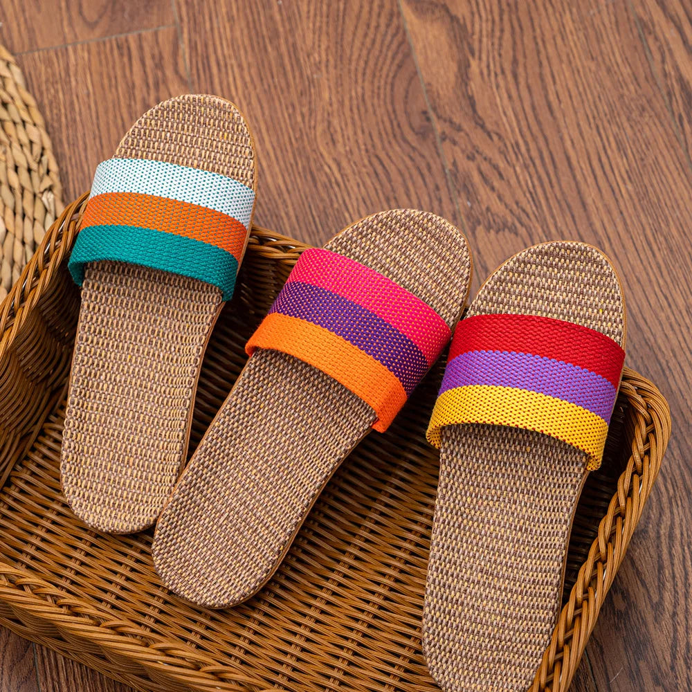 Women’s Linen Indoor Slippers