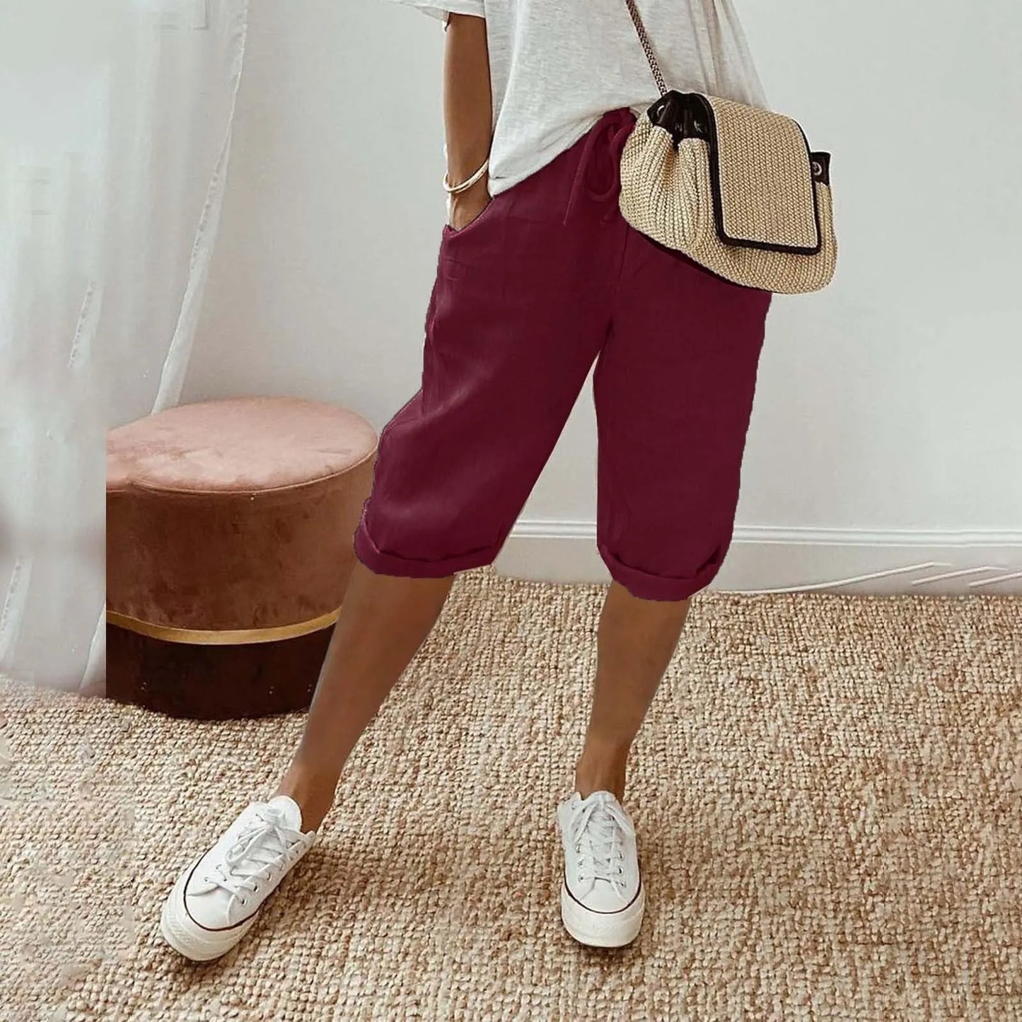 Contrast Stripe Women’s Shorts