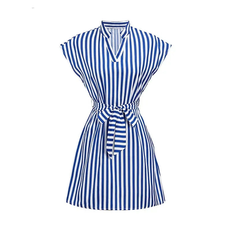 Women's Striped A-Line Dress