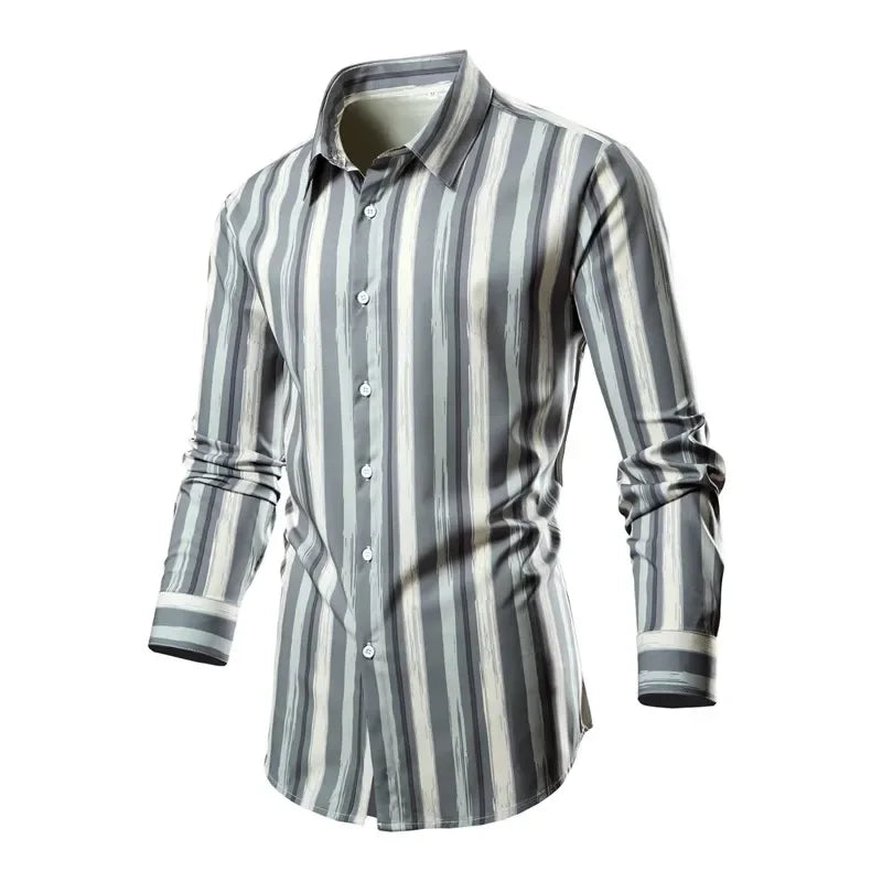 White Stripe Men's Shirt