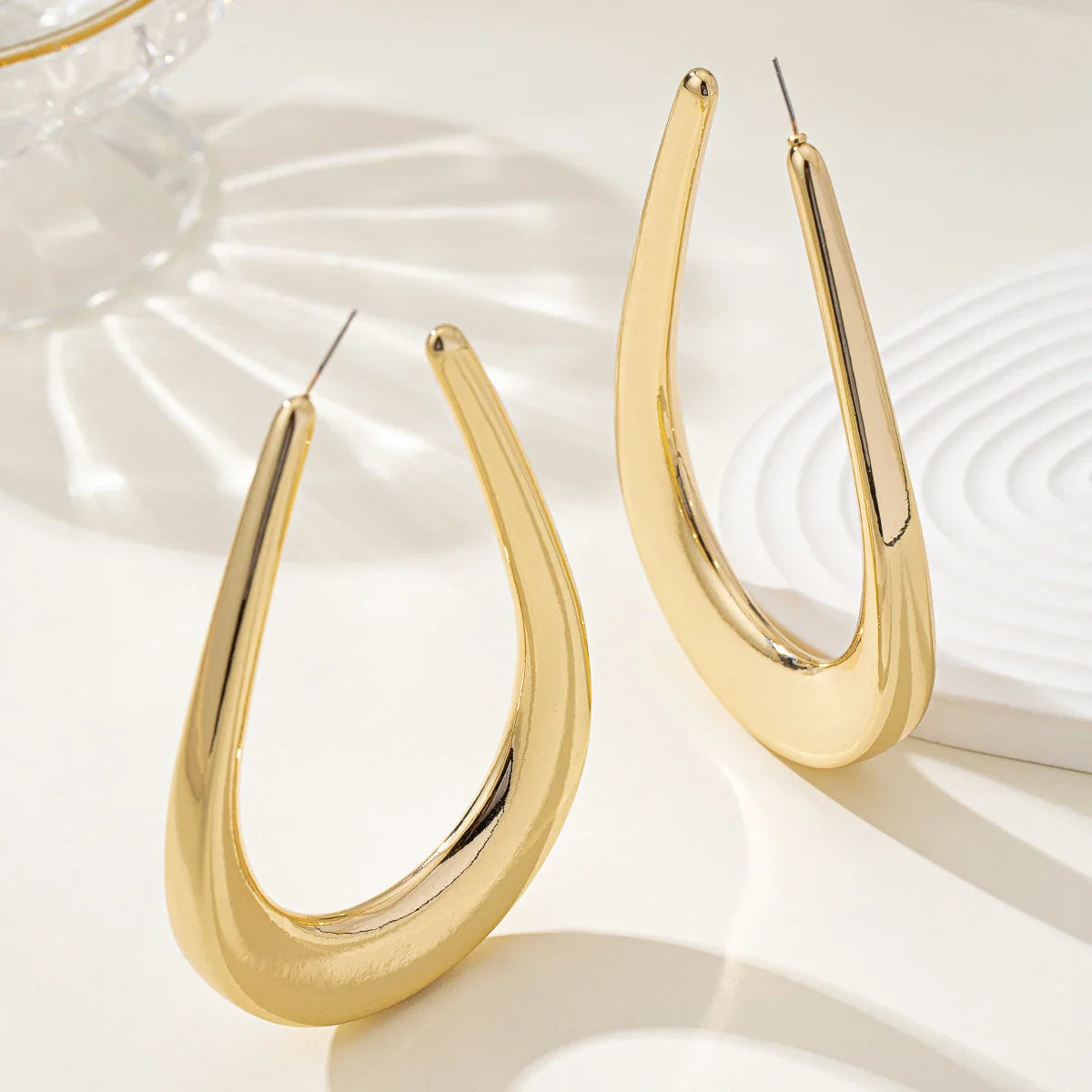Big U-Shaped Statement Earrings
