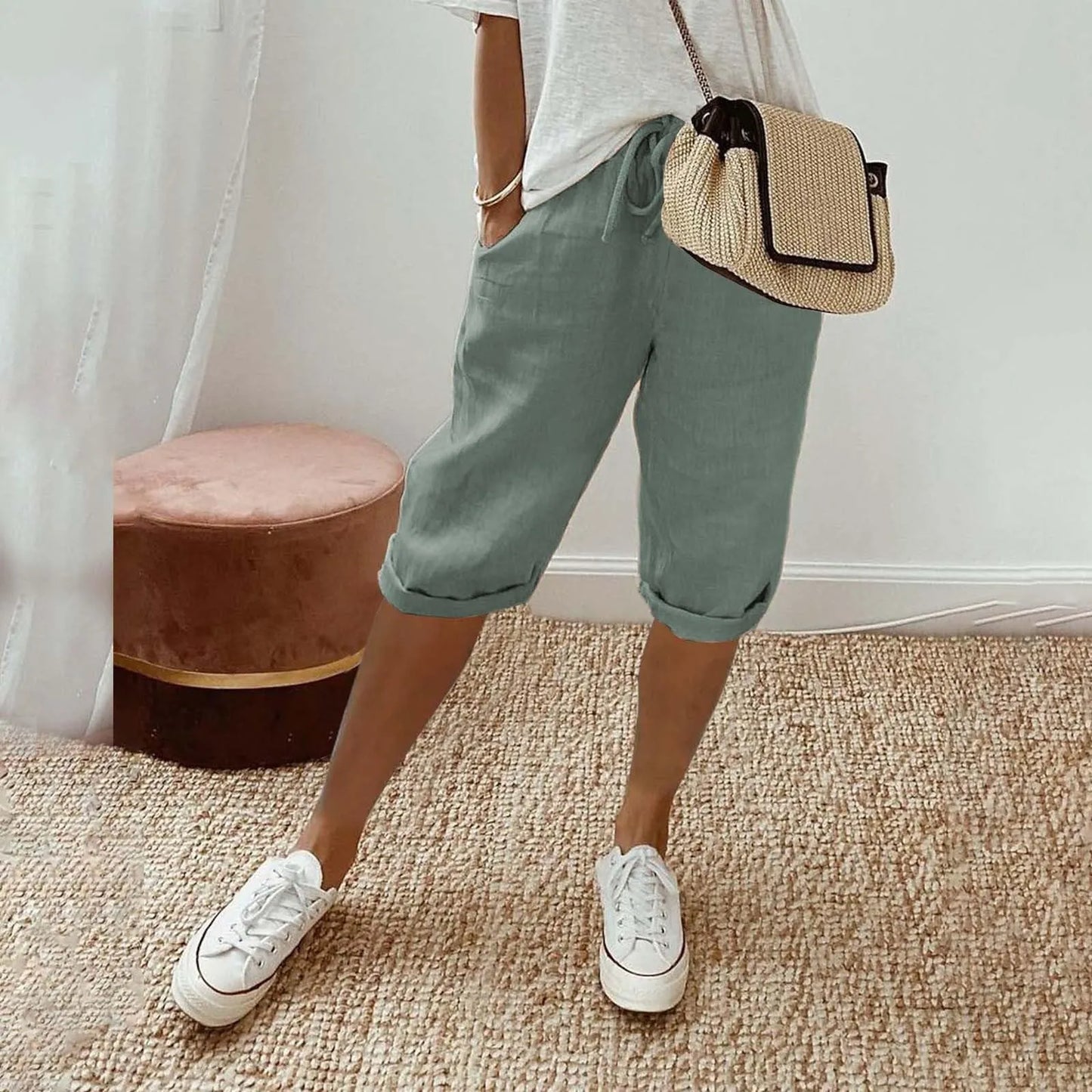 Contrast Stripe Women’s Shorts