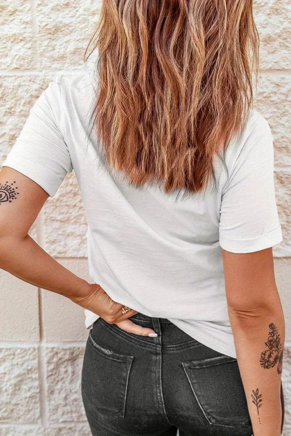 Bear Print Crew Tee