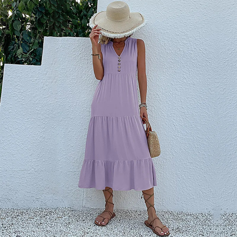 Loose Beach Midi Dress
