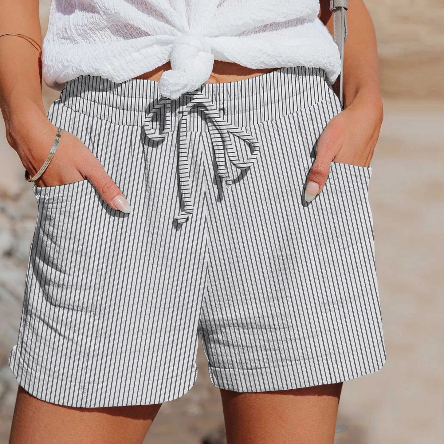 Striped Women's Summer Shorts
