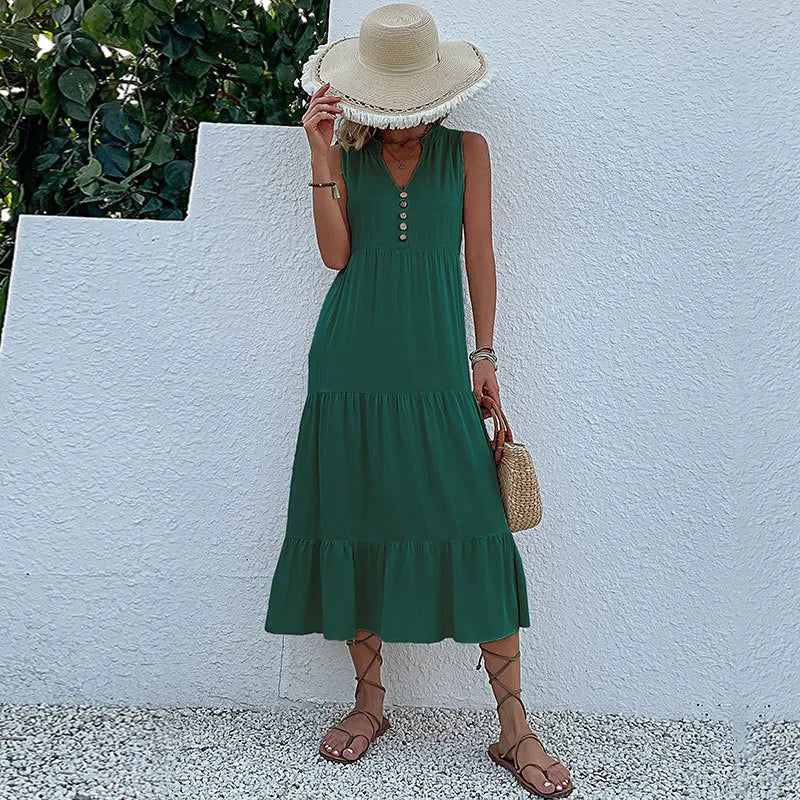 Loose Beach Midi Dress