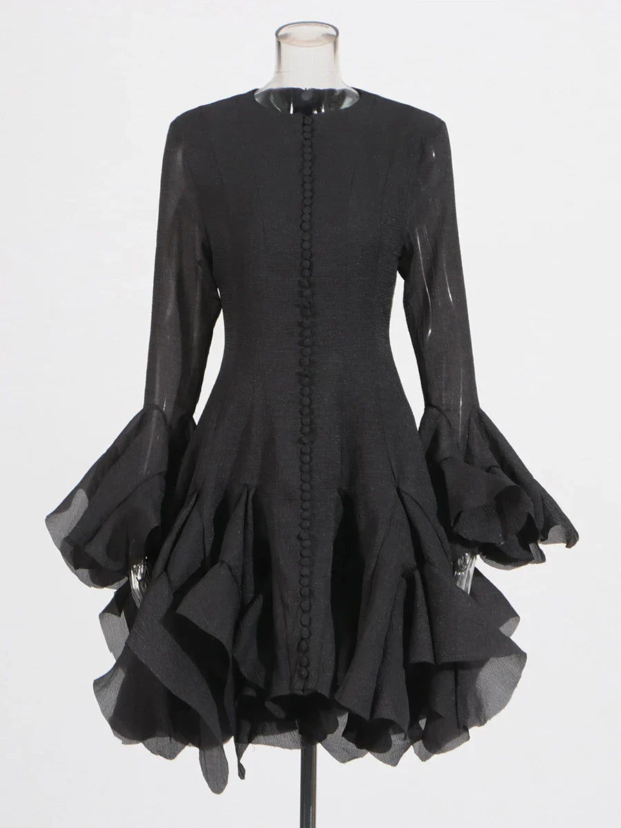 Long Sleeve Cinching Dress