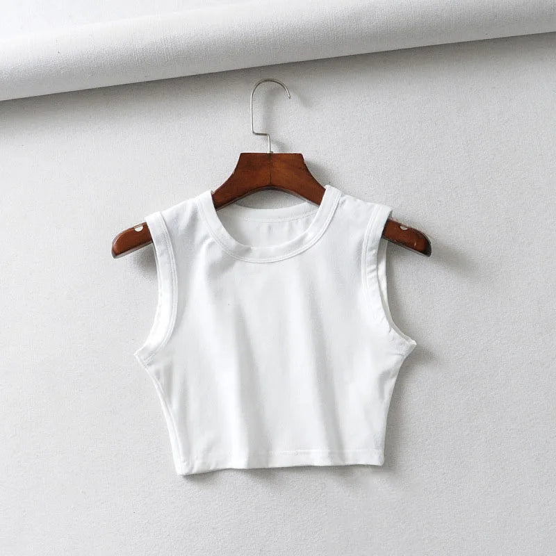 Vintage Cropped Tank Top for Women