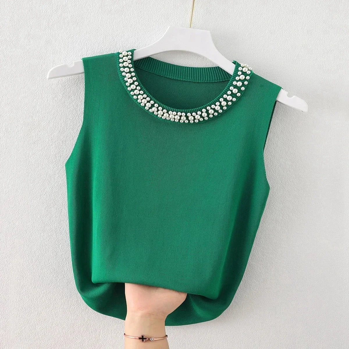 Korea Knitted Vests Women Top