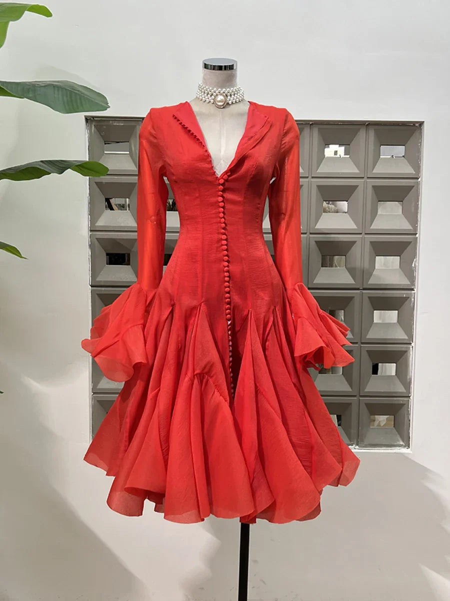 Long Sleeve Cinching Dress