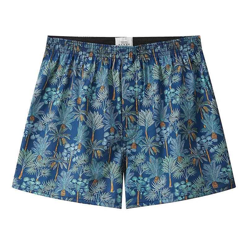 Plaid Elastic Waist Boxer