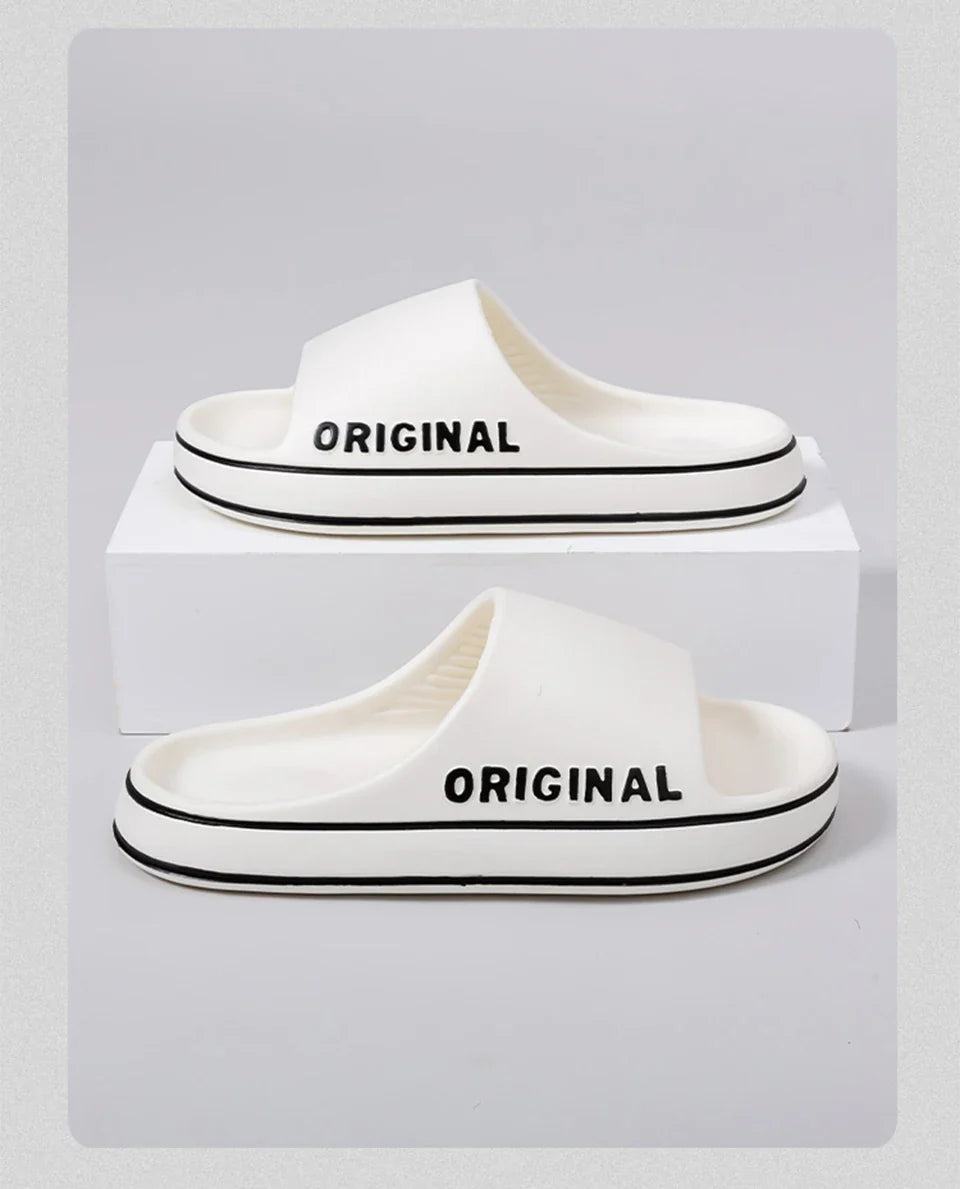 Feslishoet Unisex EVA Letter Slides
