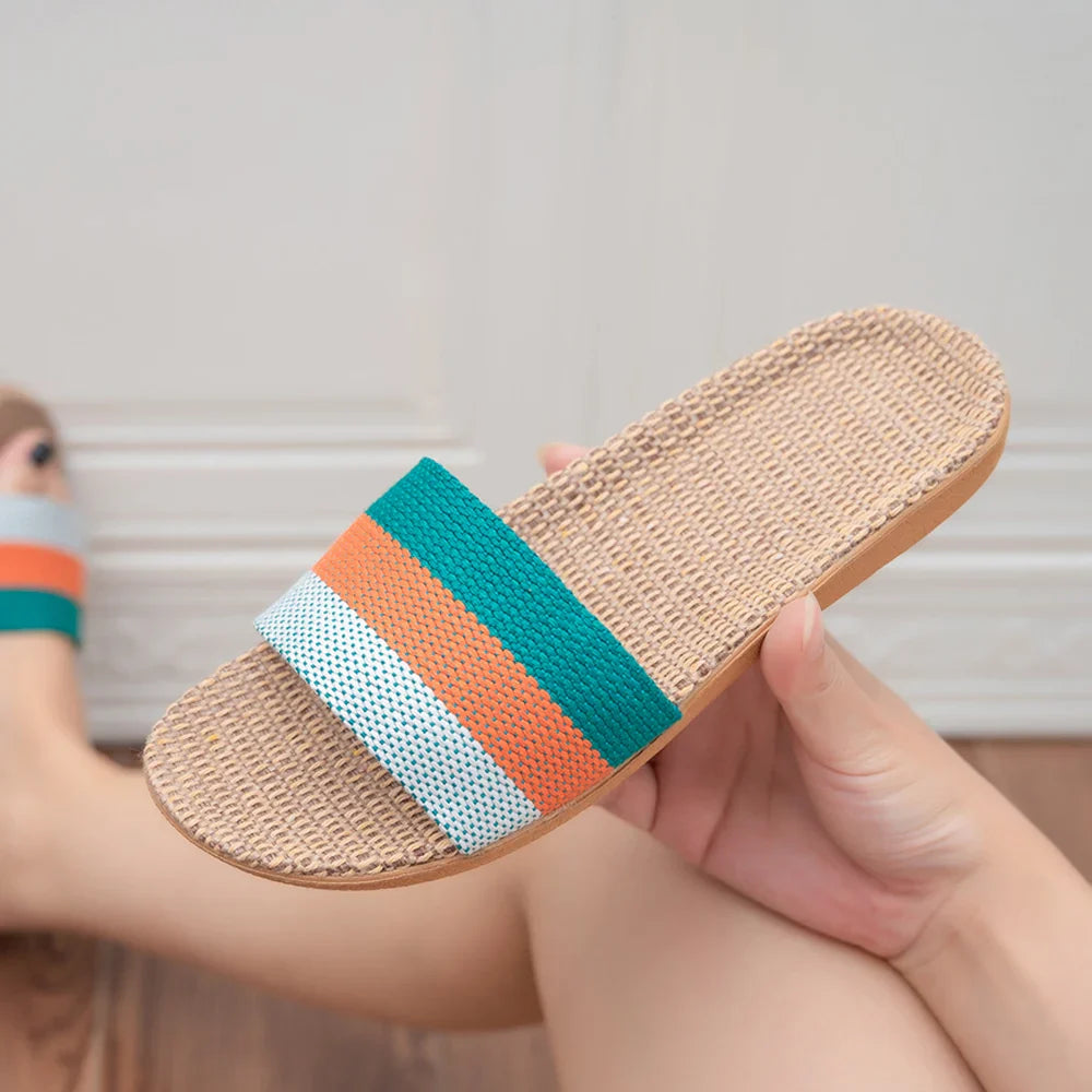 Women’s Linen Indoor Slippers