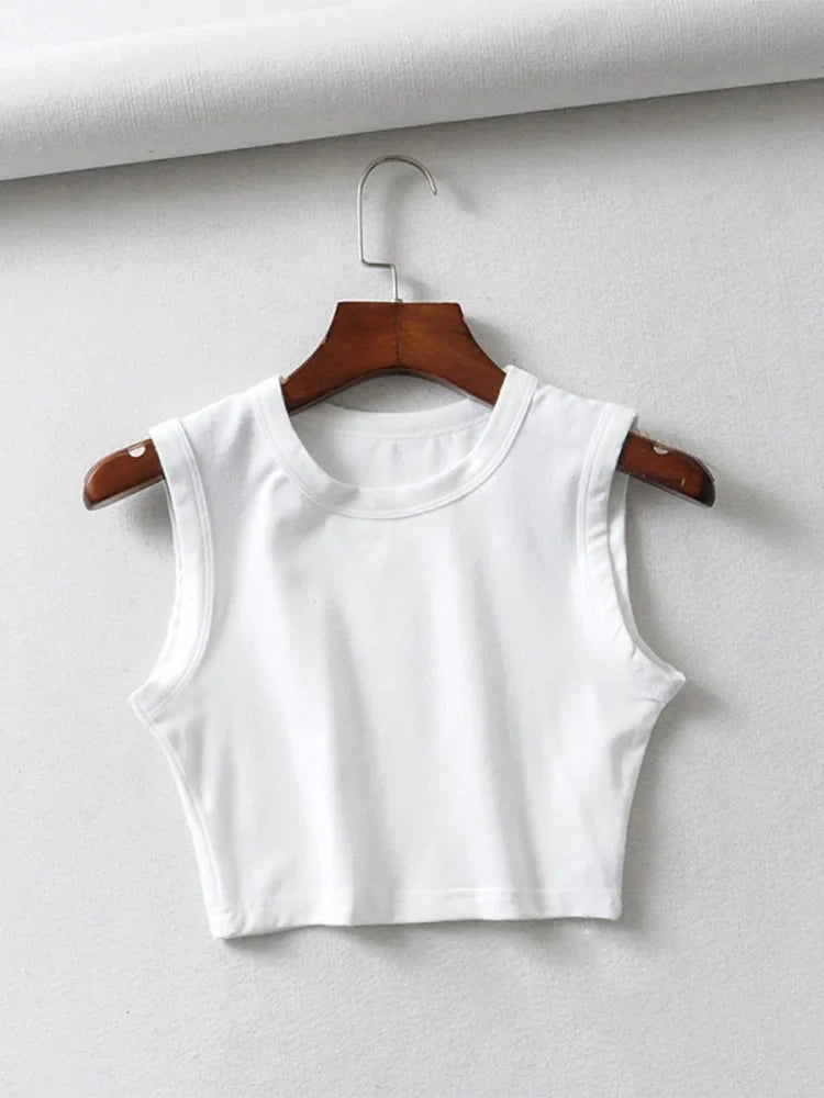 Vintage Cropped Tank Top for Women