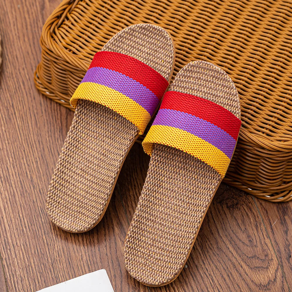 Women’s Linen Indoor Slippers