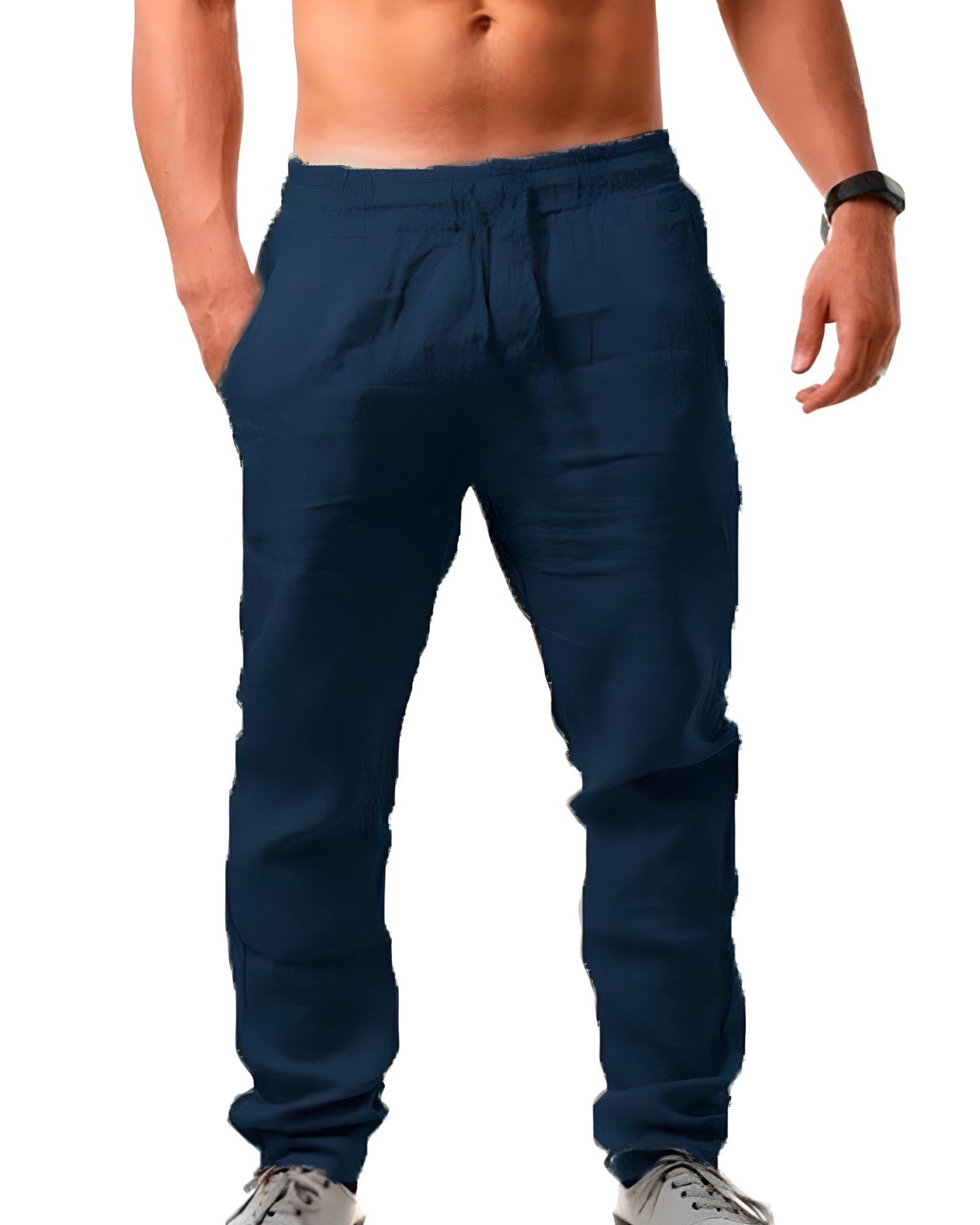 Men's Casual Linen Trousers