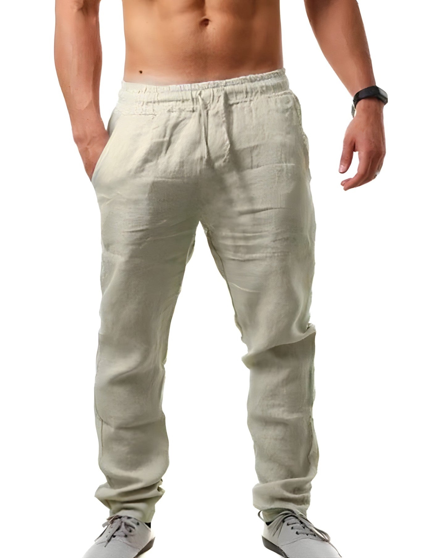 Men's Casual Linen Trousers
