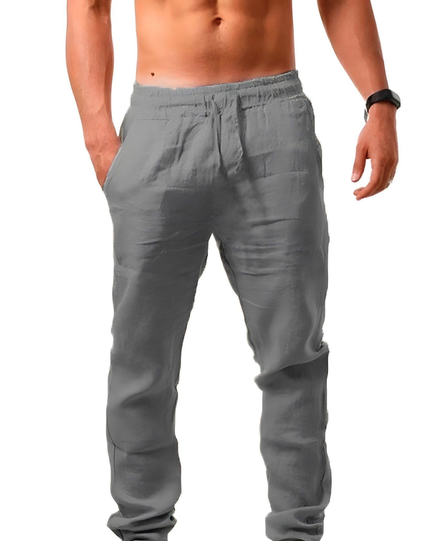 Men's Casual Linen Trousers