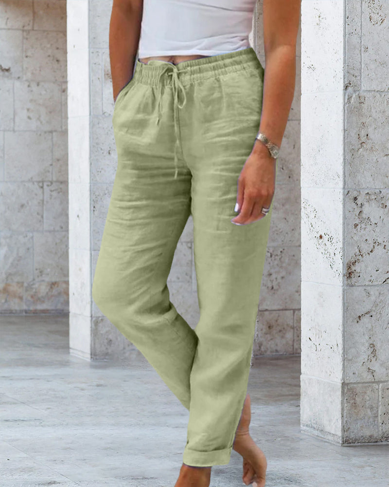 Alexia | Linen comfort trousers