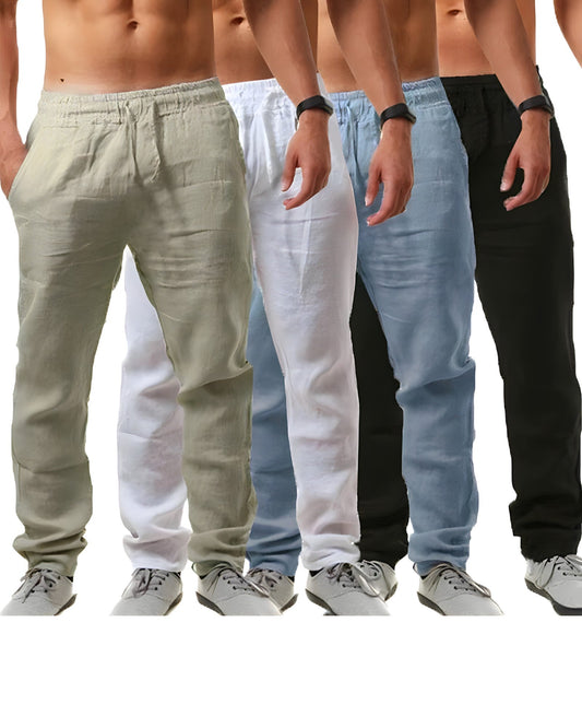 Men's Casual Linen Trousers