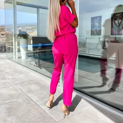 Chic Jumpsuit With Bow Detail