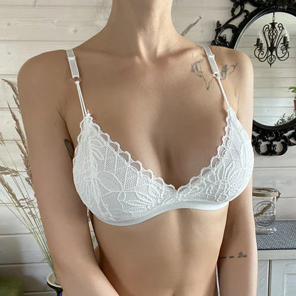 Women Floral Lace Bra