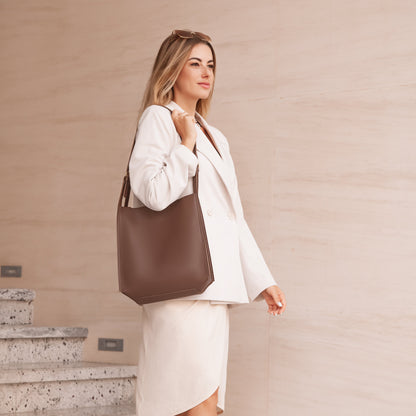 Stylish Vegan Leather Tote